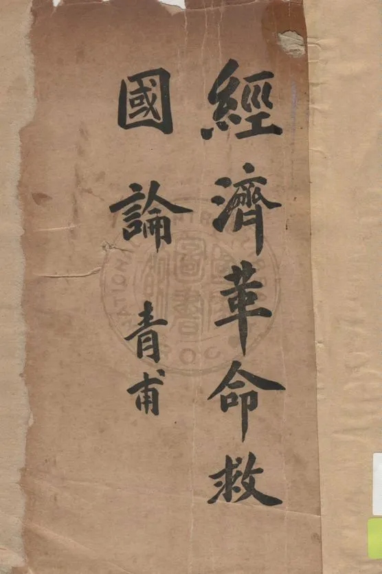 《經濟革命救國論》 作者:徐青甫著 1932年  PDF下载-汉笺公版书