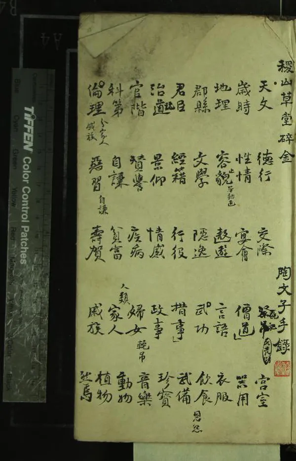 《稷山草堂碎金不分卷》作者：(清)清陶濬宣撰  稿本  PDF下载-汉笺公版书