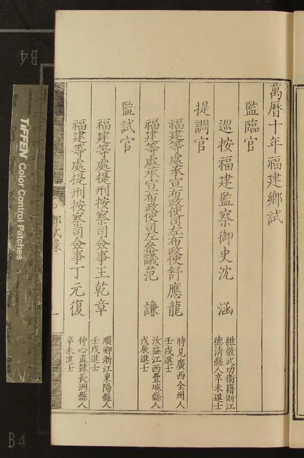 《萬曆十年福建鄉試錄一卷》作者：(明萬曆)  刻本  PDF下载-汉笺公版书