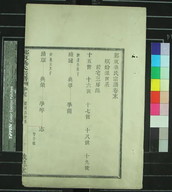 《[浙江鄞縣]鄞東桑氏宗譜□□卷》作者：(民國)民國□□纂修  木活字印本  PDF下载-汉笺公版书