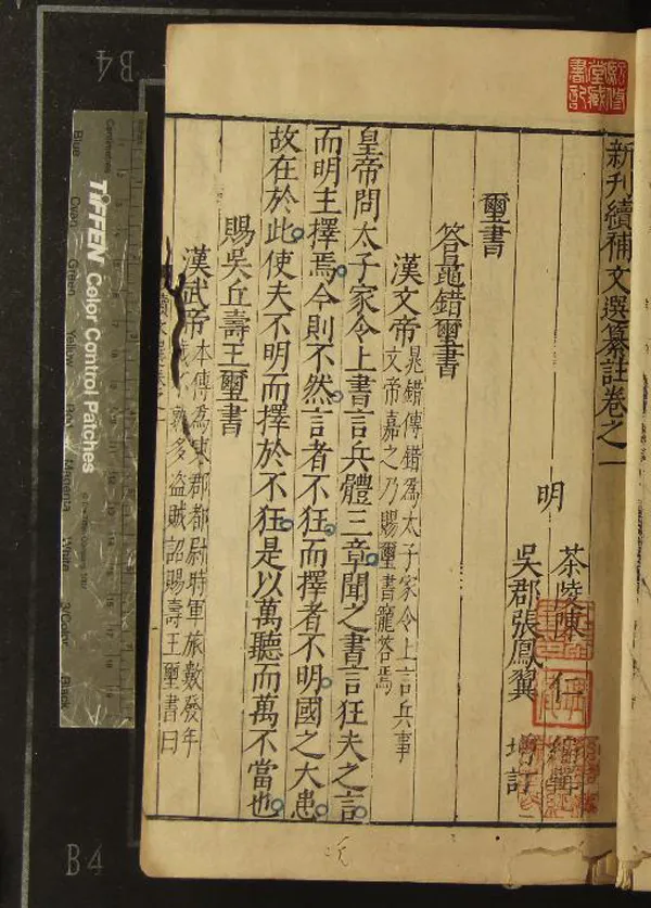 《新刊續補文選纂註十二卷》作者：(明)明陳仁編輯、明張鳳翼增訂  刻本  PDF下载-汉笺公版书