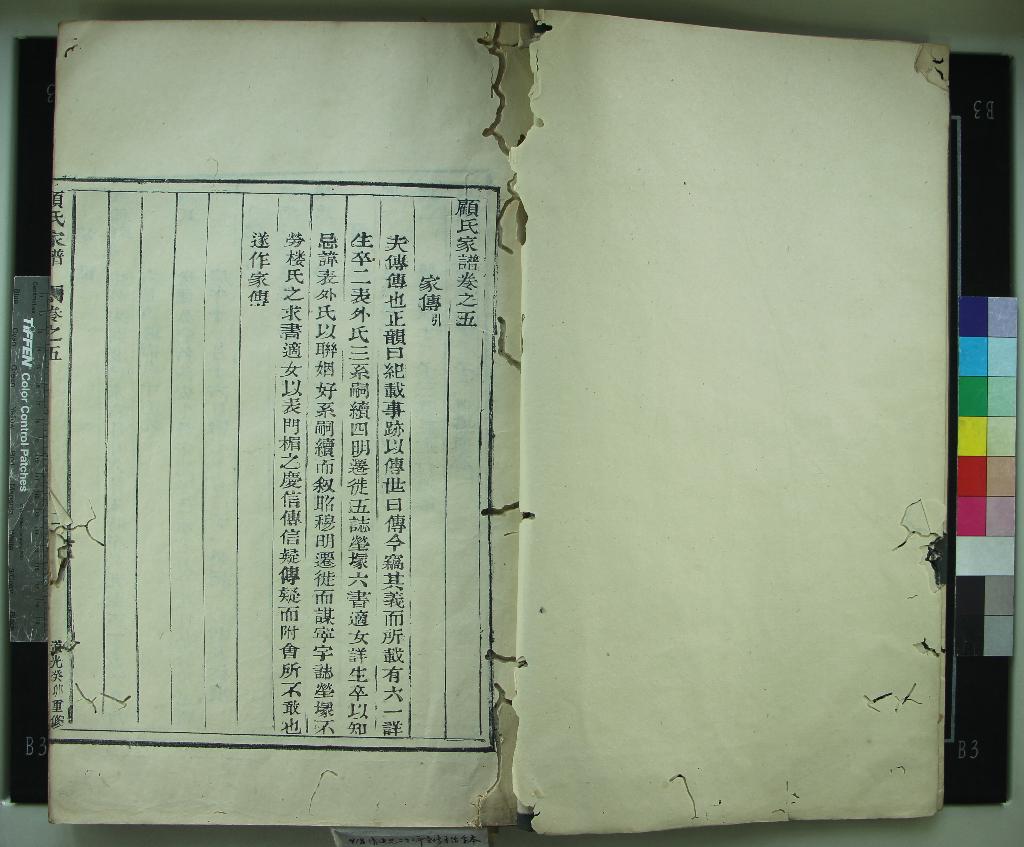 《[浙江奉化]顧氏家譜□□卷》作者：(清道光)  木活字印本  PDF下载-汉笺公版书