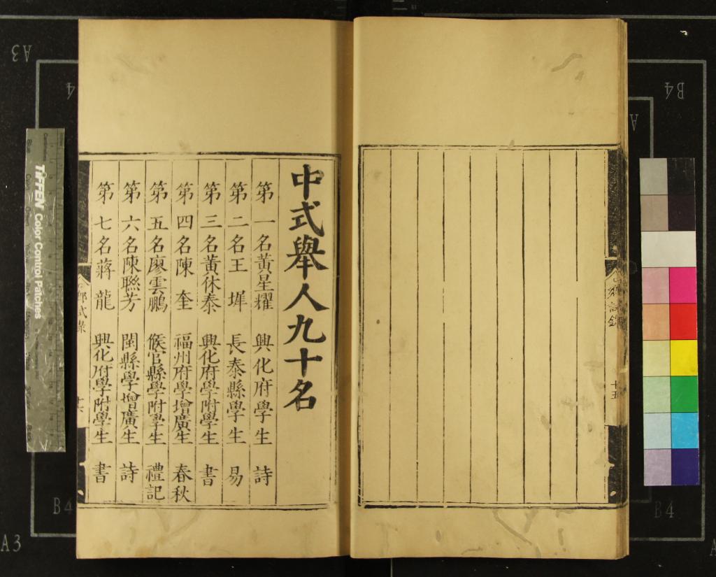 《嘉靖三十一年福建鄉試錄一卷》作者：(明嘉靖)  刻本  PDF下载-汉笺公版书