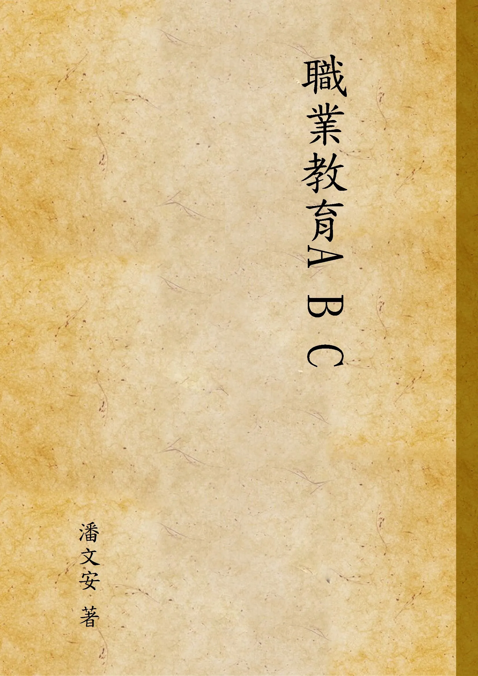 《職業教育A B C》 作者:潘文安 著 1929年  PDF下载-汉笺公版书