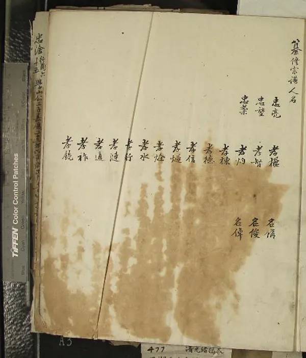 《[浙江寧波]日湖毛氏宗譜六卷首一卷續稿不分卷》作者：(清光緒)清毛忠亮等纂修  稿本  PDF下载-汉笺公版书