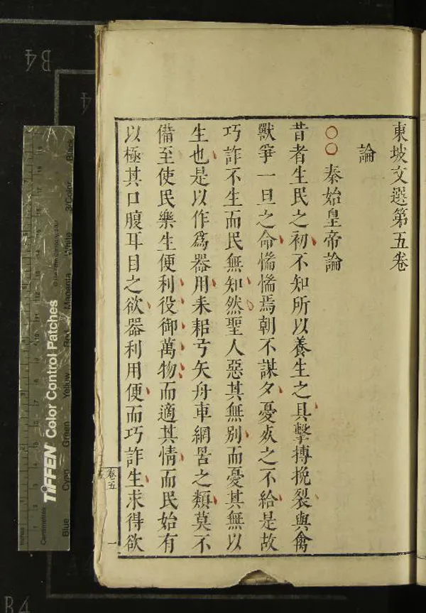 《東坡文選二十卷》作者：(明)宋蘇軾撰、明鐘惺輯并評  朱墨套印本  PDF下载-汉笺公版书