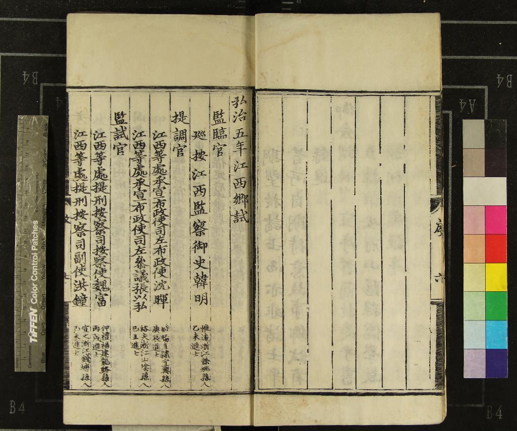 《弘治五年江西鄉試錄一卷》作者：(明弘治)  刻本  PDF下载-汉笺公版书