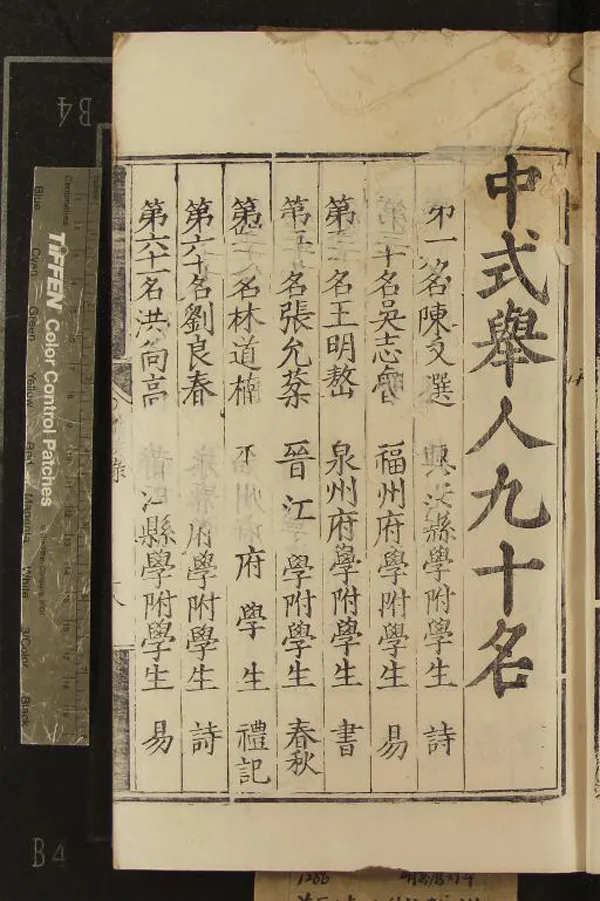 《萬曆七年福建鄉試錄一卷》作者：(明萬曆)  刻本  PDF下载-汉笺公版书