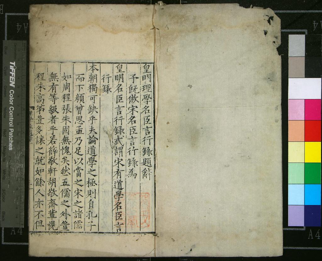 《皇明理學名臣言行錄二卷》作者：(明嘉靖)明楊廉纂集、明陸崑重編  刻本  PDF下载-汉笺公版书