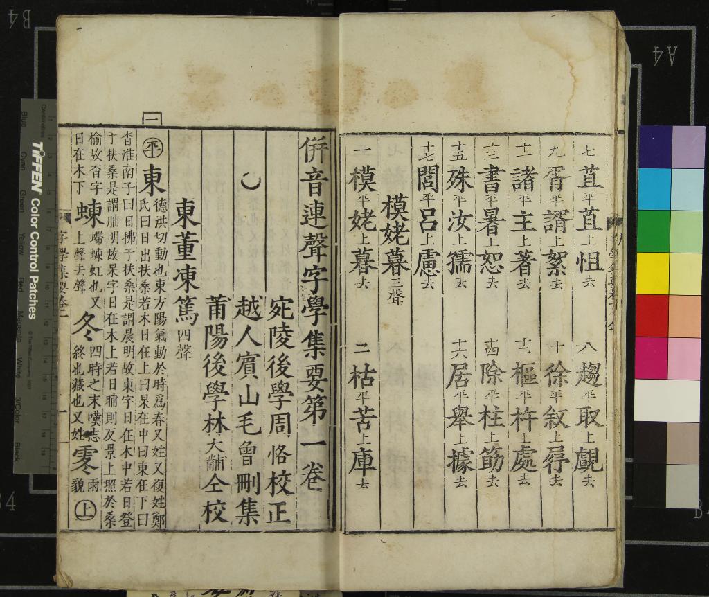 《倂音連聲字學舉要四卷》作者：(明萬曆)明陶承學撰、明周恪校正、明毛曾刪集、明林大黼校  刻本  PDF下载-汉笺公版书