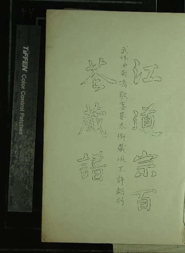 《新鐫江道宗百花藏譜不分卷》作者：(民國)明江之源增輯  油印本  PDF下载-汉笺公版书