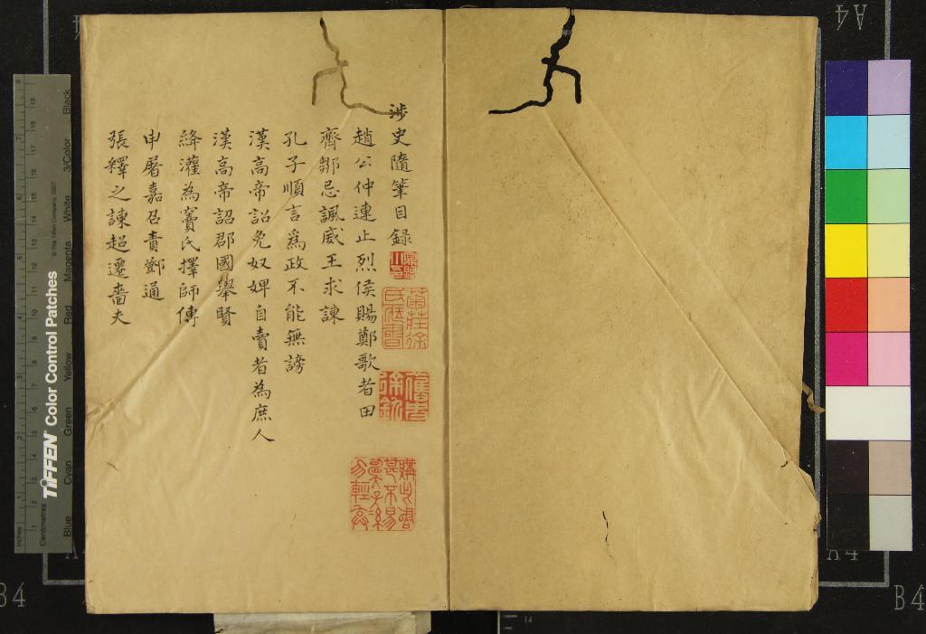 《涉史隨筆一卷》作者：(清)宋葛洪著  抄本  PDF下载-汉笺公版书