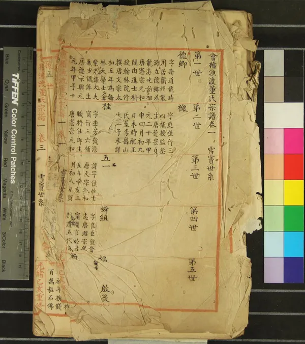 《[浙江紹興]會稽漁渡董氏宗譜□卷》作者：(清光緒)  抄本  PDF下载-汉笺公版书