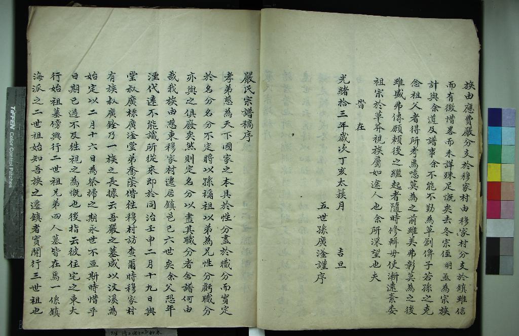 《[浙江鎮海]鎮海嚴氏宗譜不分卷》作者：(清)清嚴廣滏、嚴昭明纂修  抄本  PDF下载-汉笺公版书