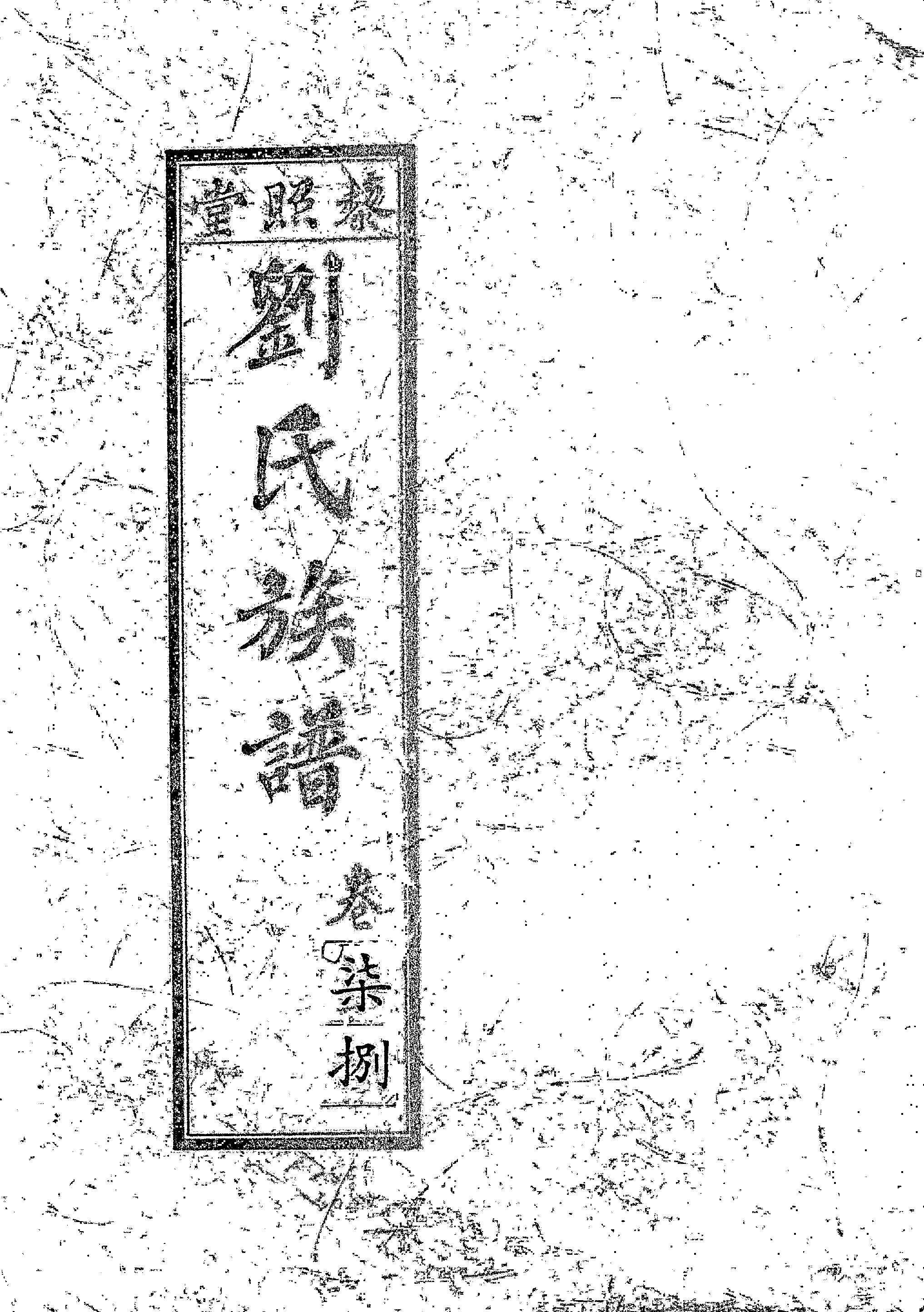 《藜照堂劉氏族譜 v.4 》 作者:作者不詳 1932年  PDF下载-汉笺公版书