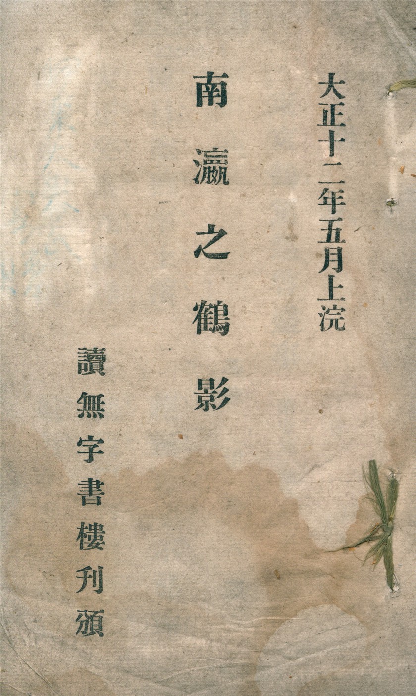 《南瀛之鶴影》 作者:伊東大器著 1923年  PDF下载-汉笺公版书