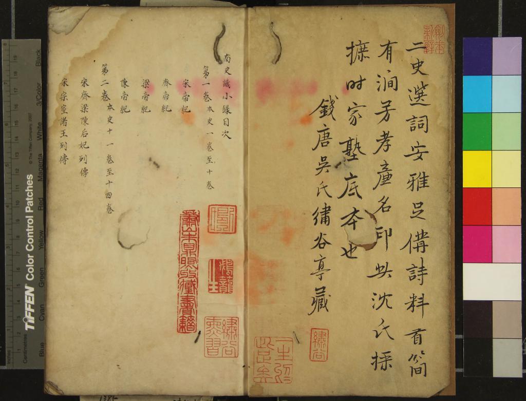 《南史識小錄八卷北史識小錄八卷》作者：(清)清沈名蓀、朱昆田抄撮  稿本  PDF下载-汉笺公版书