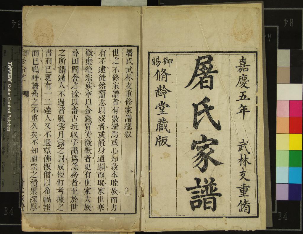 《[浙江杭州]屠氏武林支譜不分卷》作者：(清嘉慶)清屠紹理纂修  刻本  PDF下载-汉笺公版书