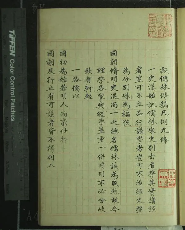 《儒林傳擬稿不分卷》作者：(清)清阮元撰  抄本  PDF下载-汉笺公版书