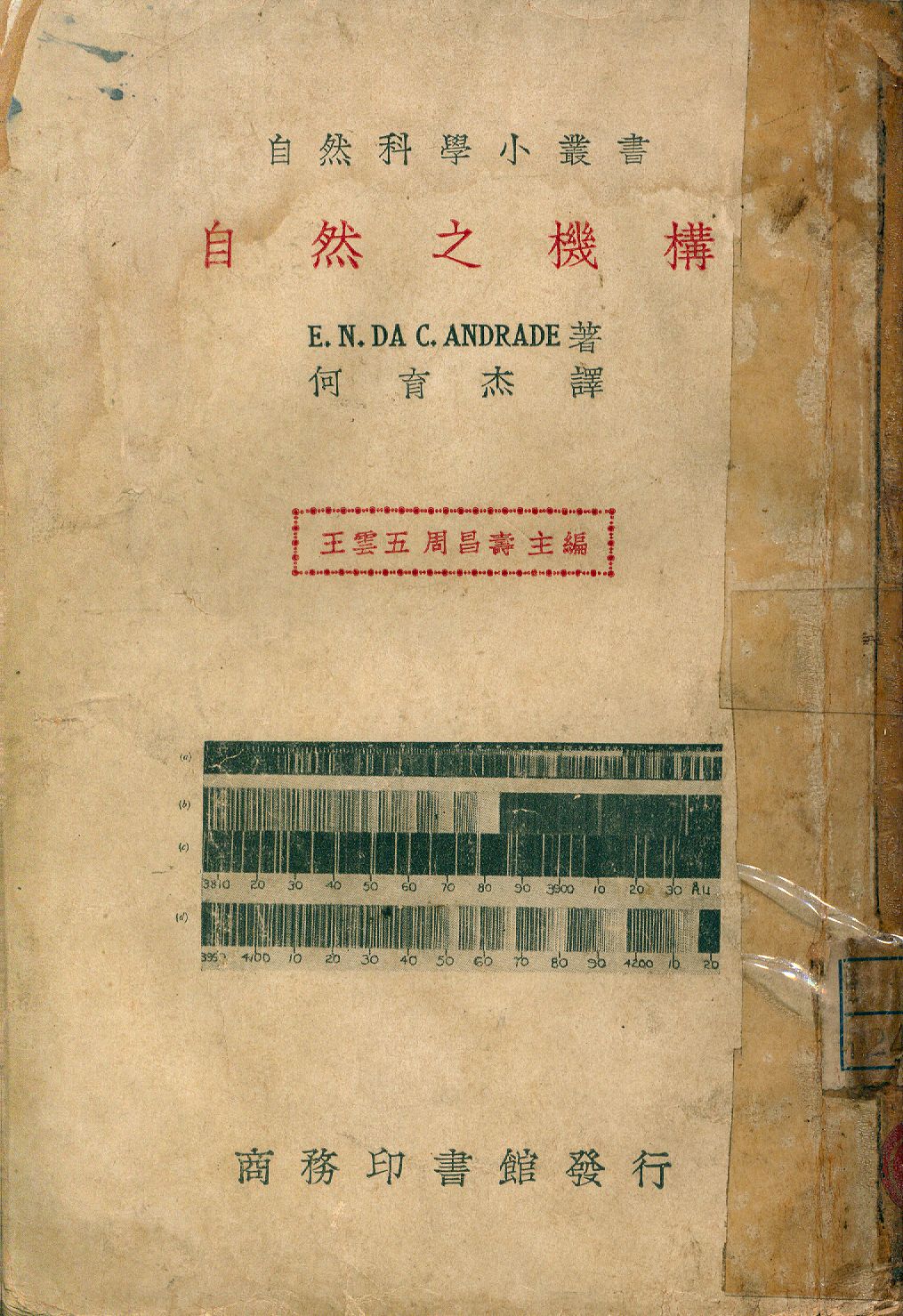 《自然之機構》 作者:E. N. da C. Andrade著; 何育杰譯 1947年  PDF下载-汉笺公版书