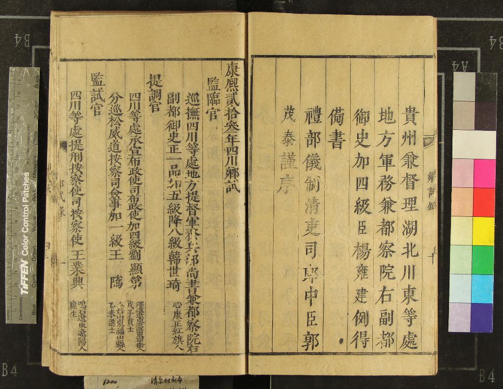 《康熙二十三年四川鄉試錄一卷》作者：(清康熙)  刻本  PDF下载-汉笺公版书