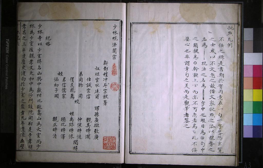 《少林棍法闡宗一卷》作者：(清)明程沖斗著  抄本  PDF下载-汉笺公版书