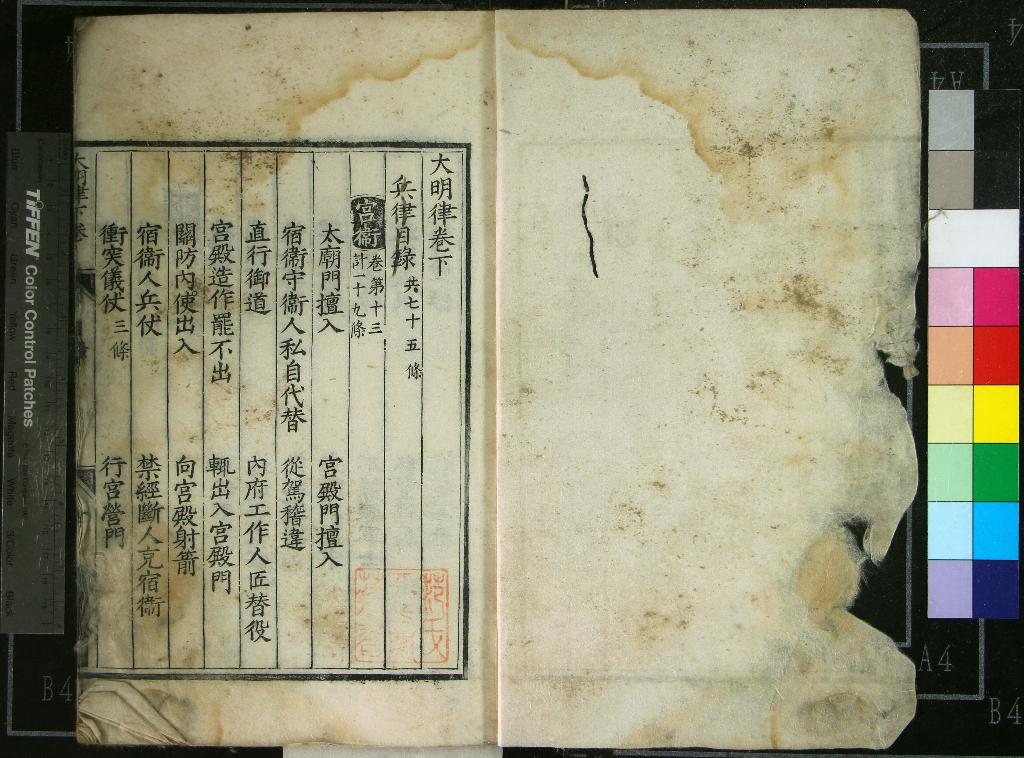 《大明律二卷》作者：(明嘉靖)洪武三十年官；  刻本  PDF下载-汉笺公版书