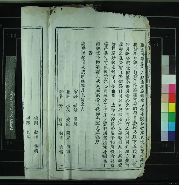 《[浙江新昌]天姥官塘王氏宗譜四卷》作者：(清嘉慶)清王紹斌修、清王振候纂  活字本  PDF下载-汉笺公版书
