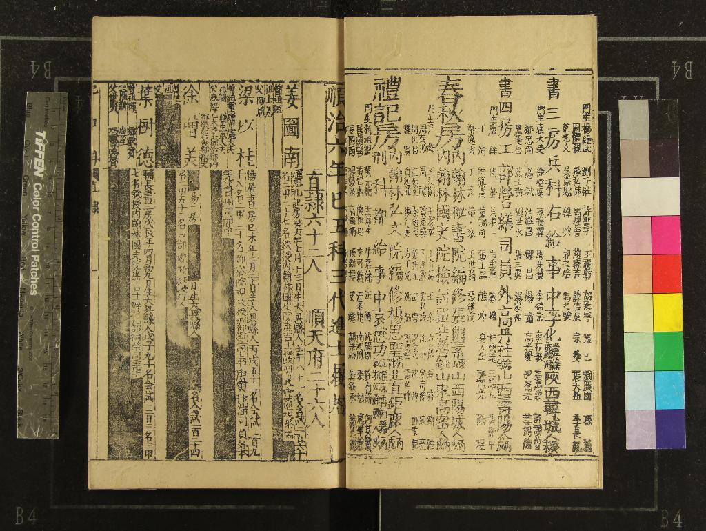 《順治六年乙丑科三代進士履歷一卷》作者：(清順治)  刻本  PDF下载-汉笺公版书