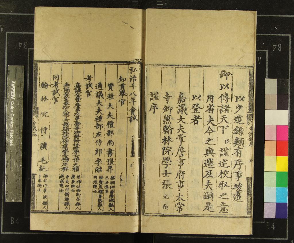 《弘治十八年會試錄一卷》作者：(明弘治)  刻本  PDF下载-汉笺公版书