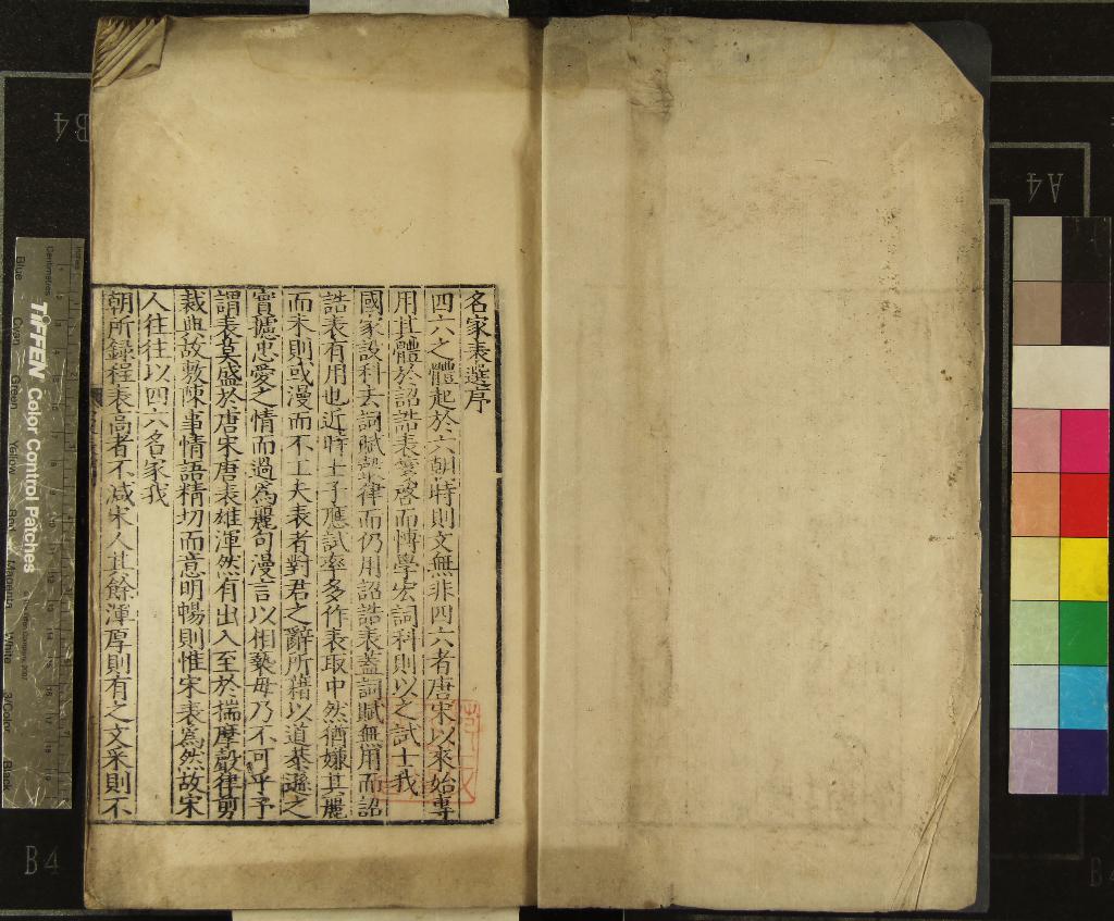 《名家表選八卷》作者：(明嘉靖)明陳塏輯  刻本  PDF下载-汉笺公版书