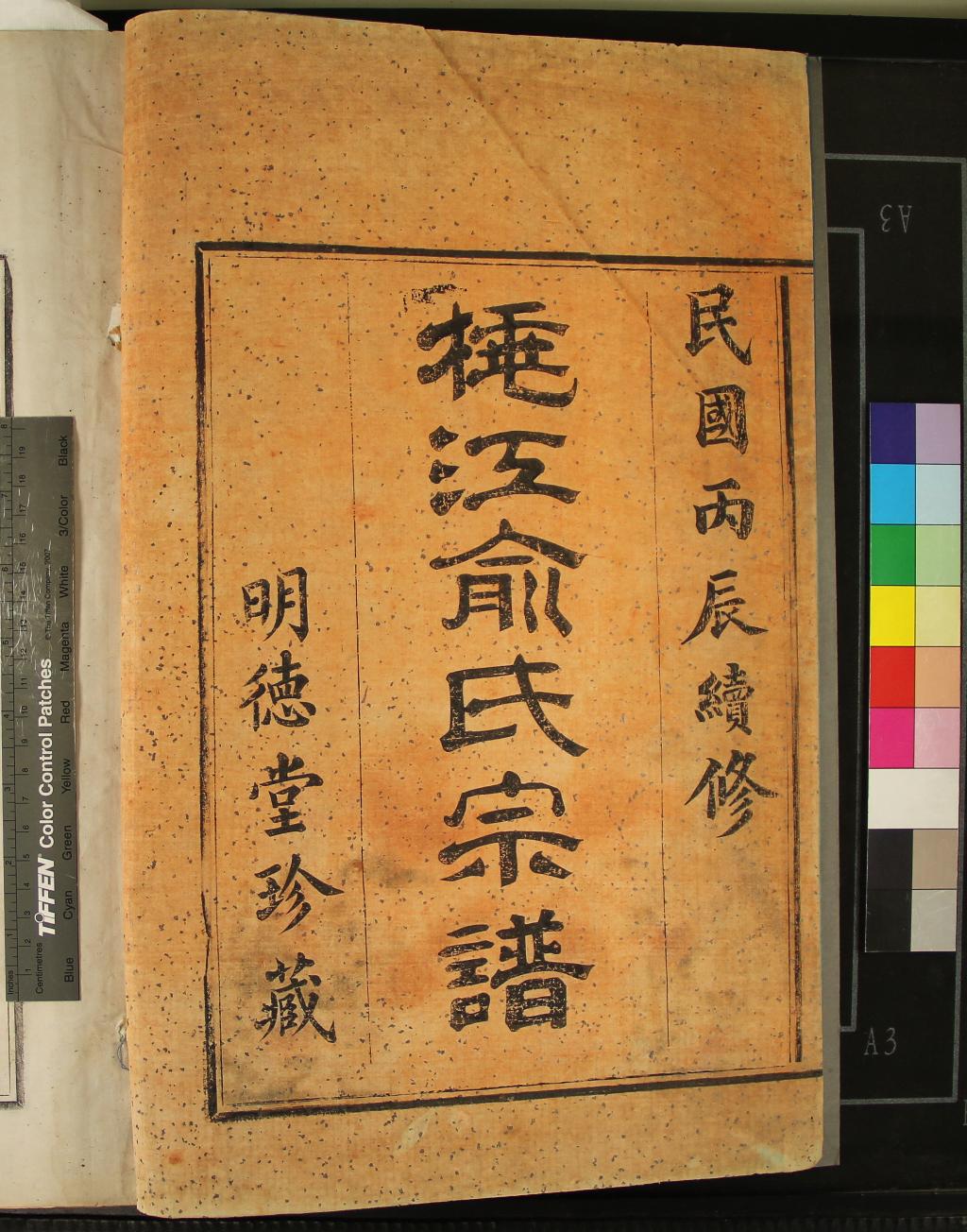 《[浙江鄞縣]桃義江俞氏宗譜三卷》作者：(民國)民國俞明洲纂修  活字本  PDF下载-汉笺公版书