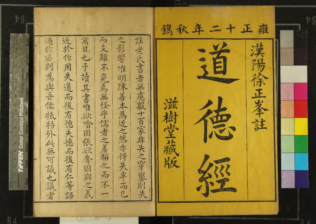 《道德經二卷》作者：(清雍正)周李伯陽李耳著、清徐永祐集註  刻本  PDF下载-汉笺公版书