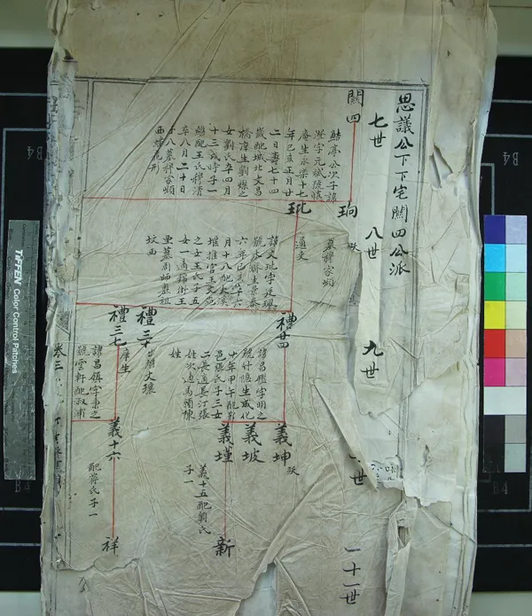 《[浙江寧波]鲒埼胡氏宗譜四卷》作者：(清道光)清佚名纂修  抄本  PDF下载-汉笺公版书