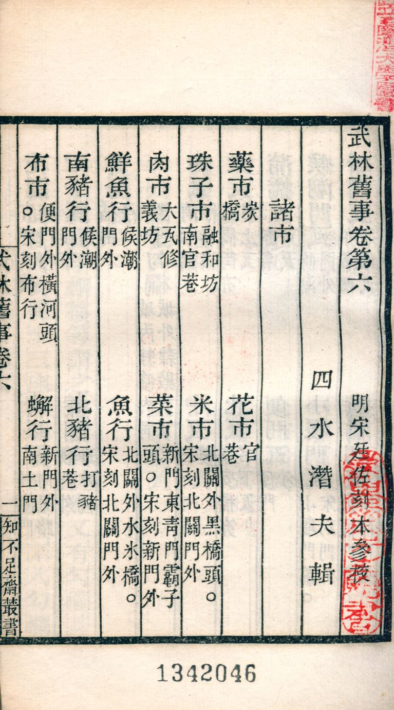 《武林舊事 十卷 v.127》 作者:(宋)周密撰 1921年  PDF下载-汉笺公版书