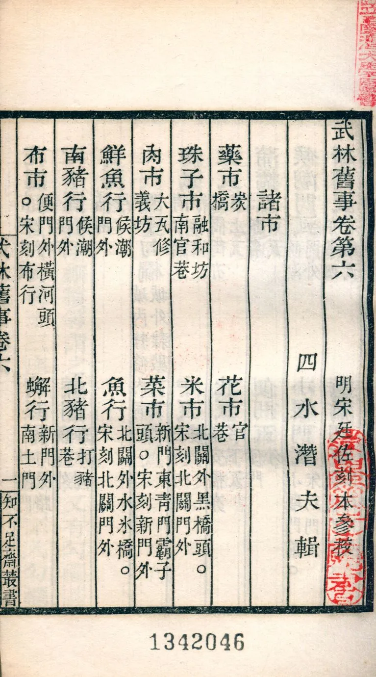 《武林舊事 十卷 v.127》 作者:(宋)周密撰 1921年  PDF下载-汉笺公版书