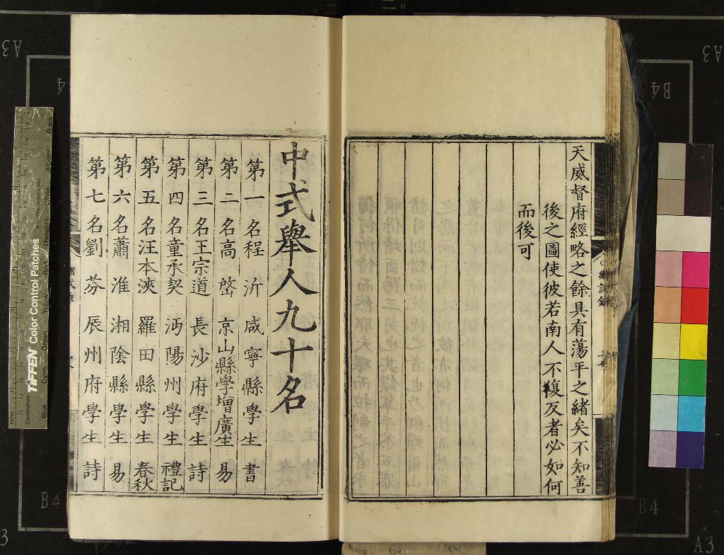 《嘉靖二十二年湖廣鄉試錄一卷》作者：(明嘉靖)  刻本  PDF下载-汉笺公版书