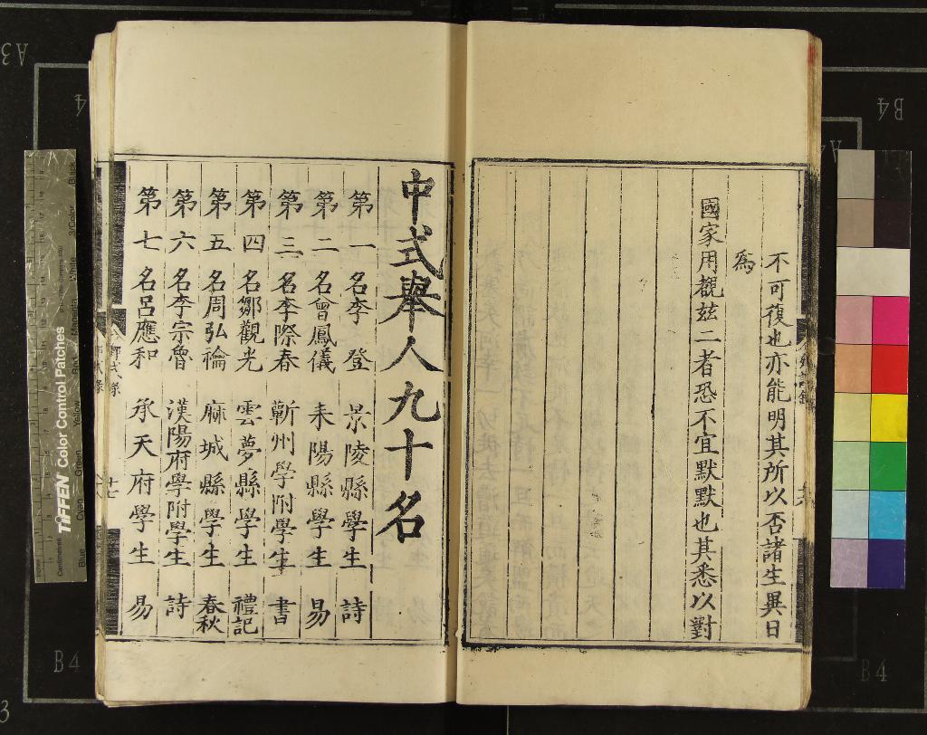 《萬曆元年湖廣鄉試錄一卷》作者：(明萬曆)  刻本  PDF下载-汉笺公版书