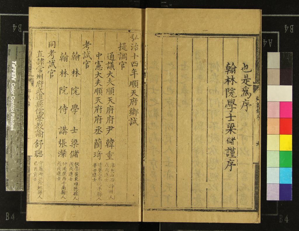 《弘治十四年順天府鄉試錄一卷》作者：(明弘治)  刻本  PDF下载-汉笺公版书