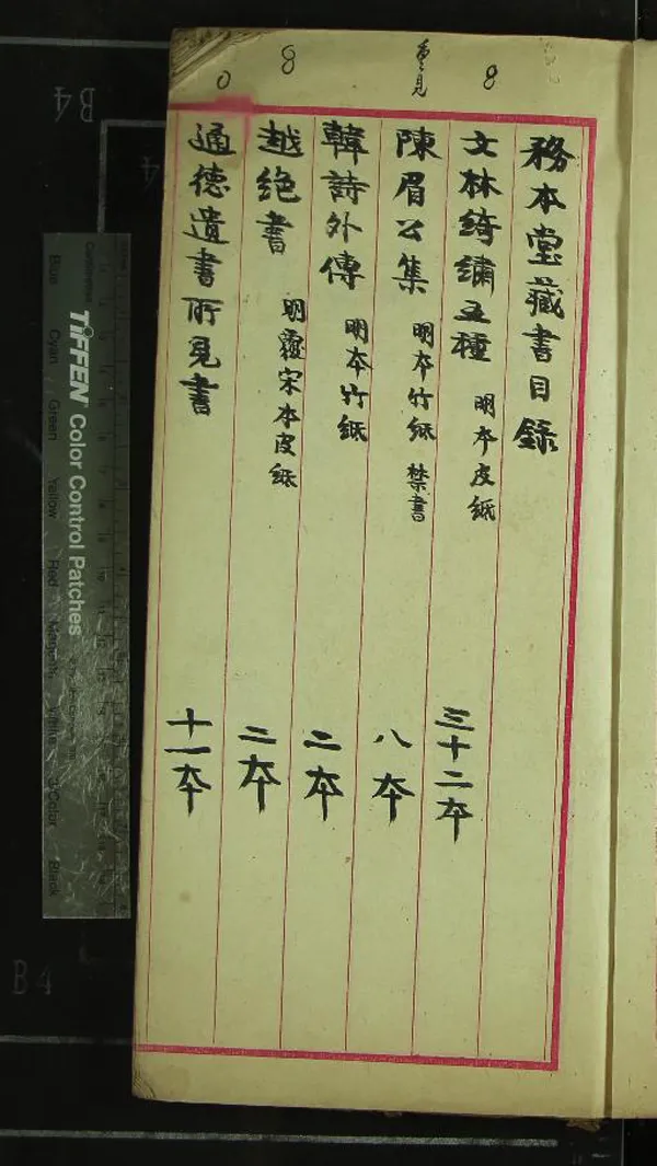 《務本堂藏書目錄不分卷》作者：(清)  抄本  PDF下载-汉笺公版书