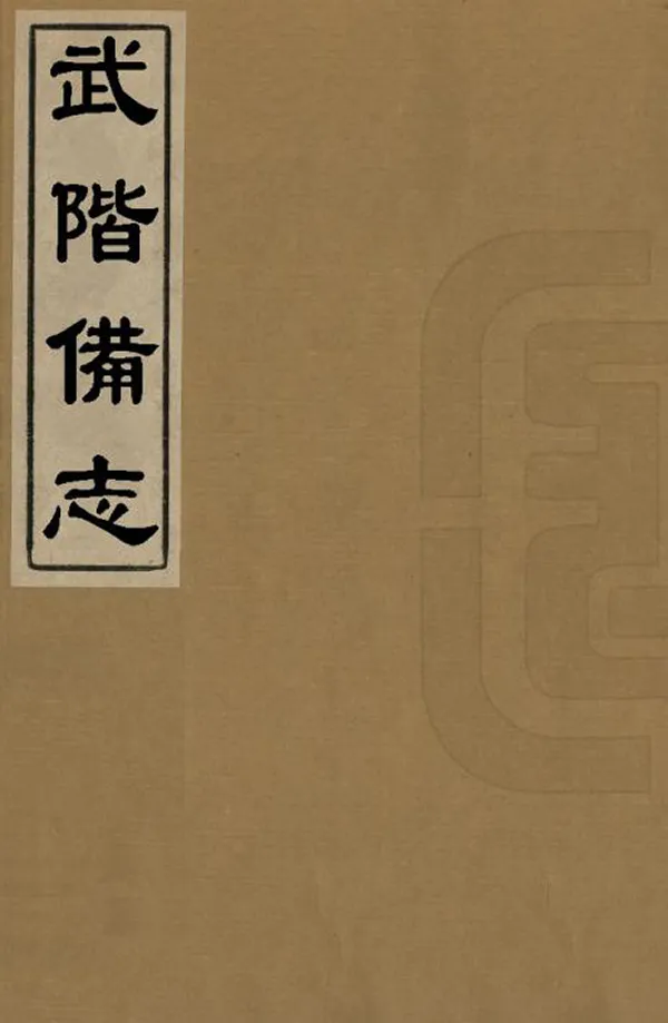 《武階備志》编撰：吴鹏翱 清同治12年[1873] PDF下载-汉笺公版书